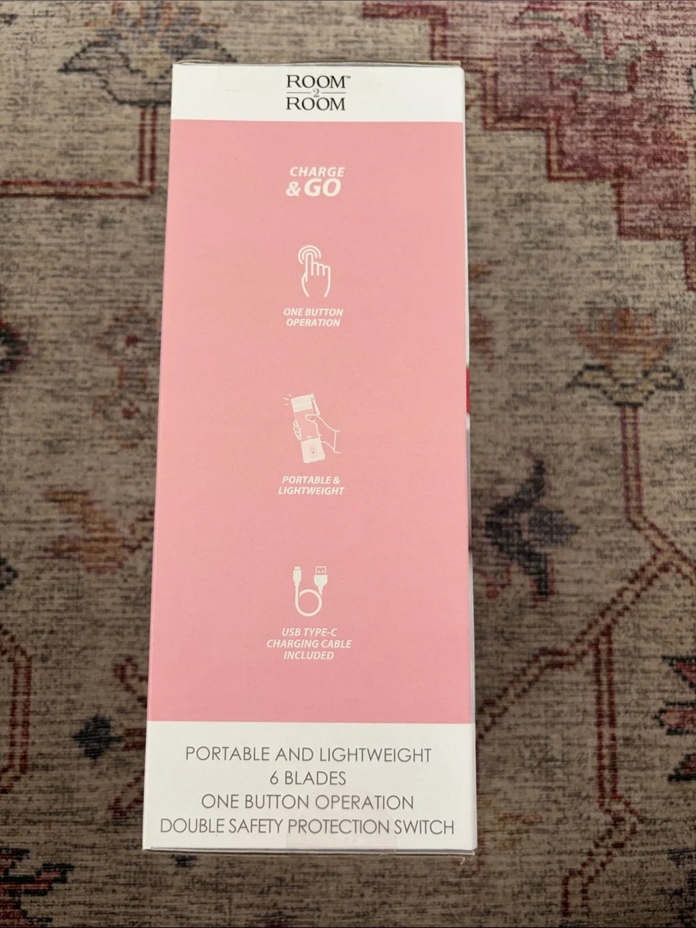 Strawberry Pink Rechargeable Portable Blender